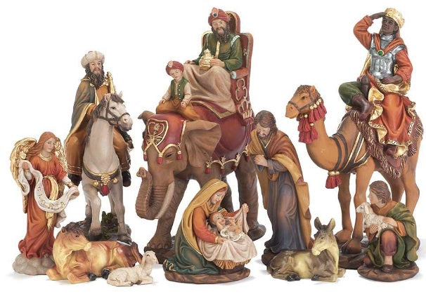 Nativity Set Colorful 10 - Piece