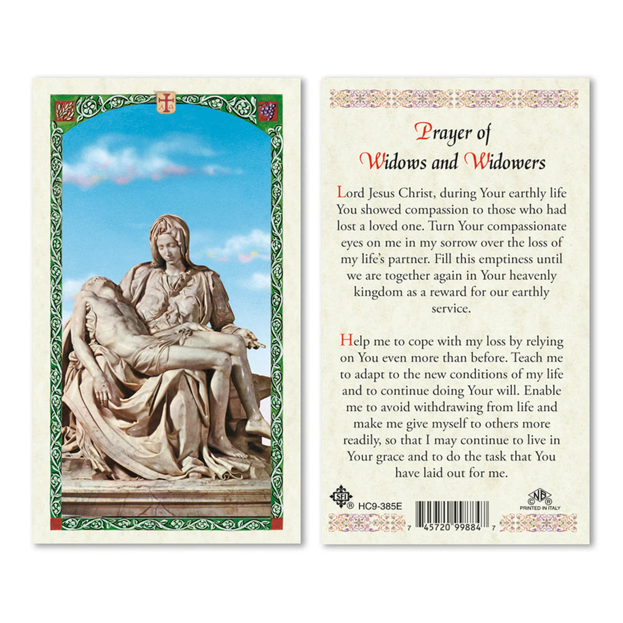Prayers of Widows and Widowers