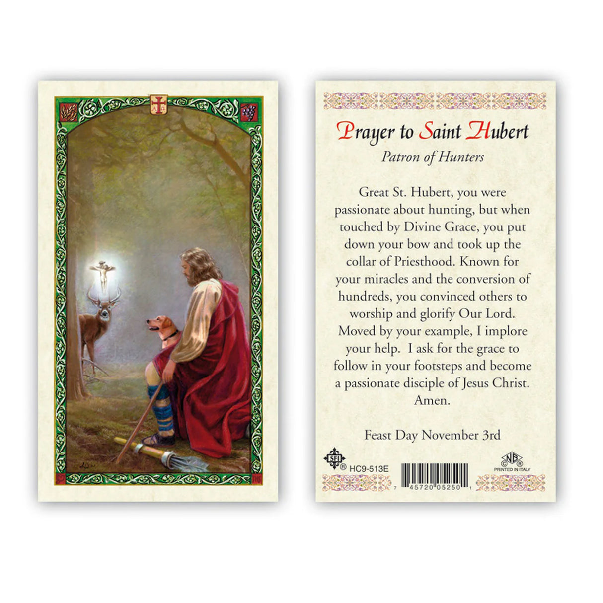 PRAYER TO SAINT  HUBERT