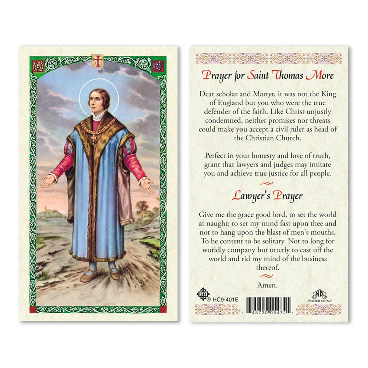 Prayer for Saint Thomas More/ Lawyer's Prayer