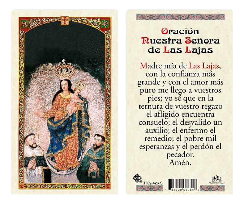 Virgen de las Lajas-plastificada