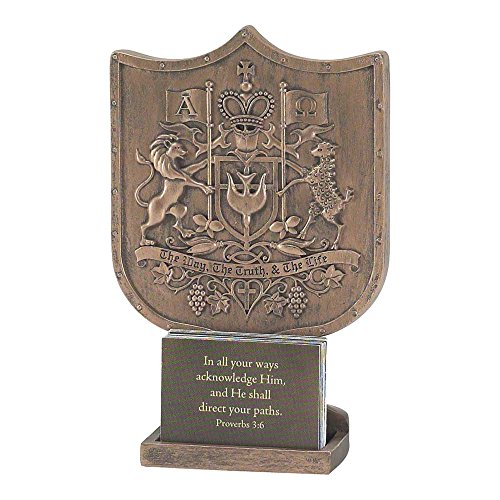 CHRISTIAN" COAT OF ARMS" INSPIRATIONAL CARD HOLDER-F-3R