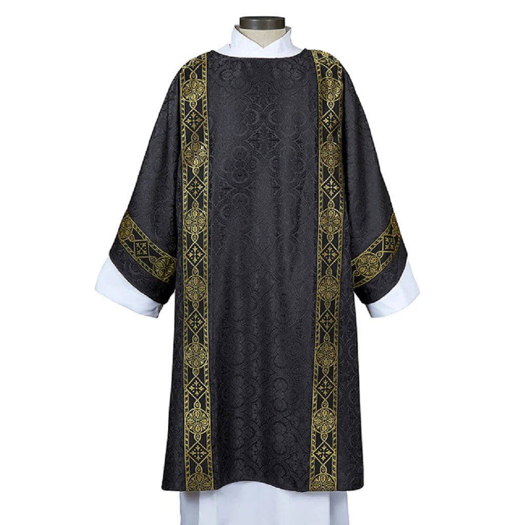 BLACK CHASUBLE W/T GOLD EMBROIDERY