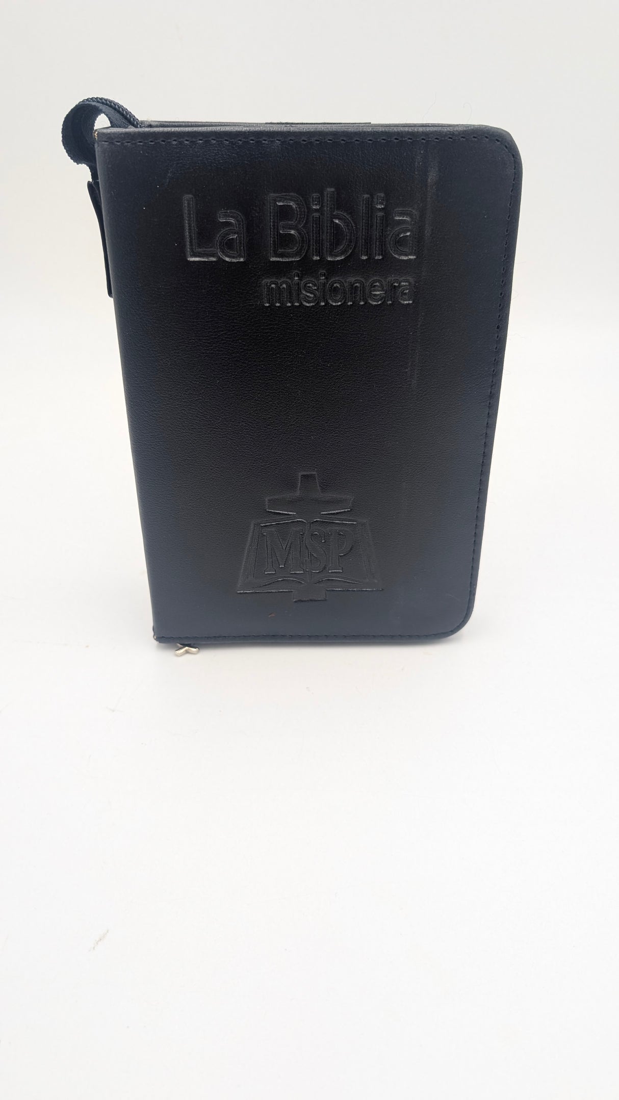 Black Leather Zipper Case for Missals, Liturgy of the Hours and Prayer Book