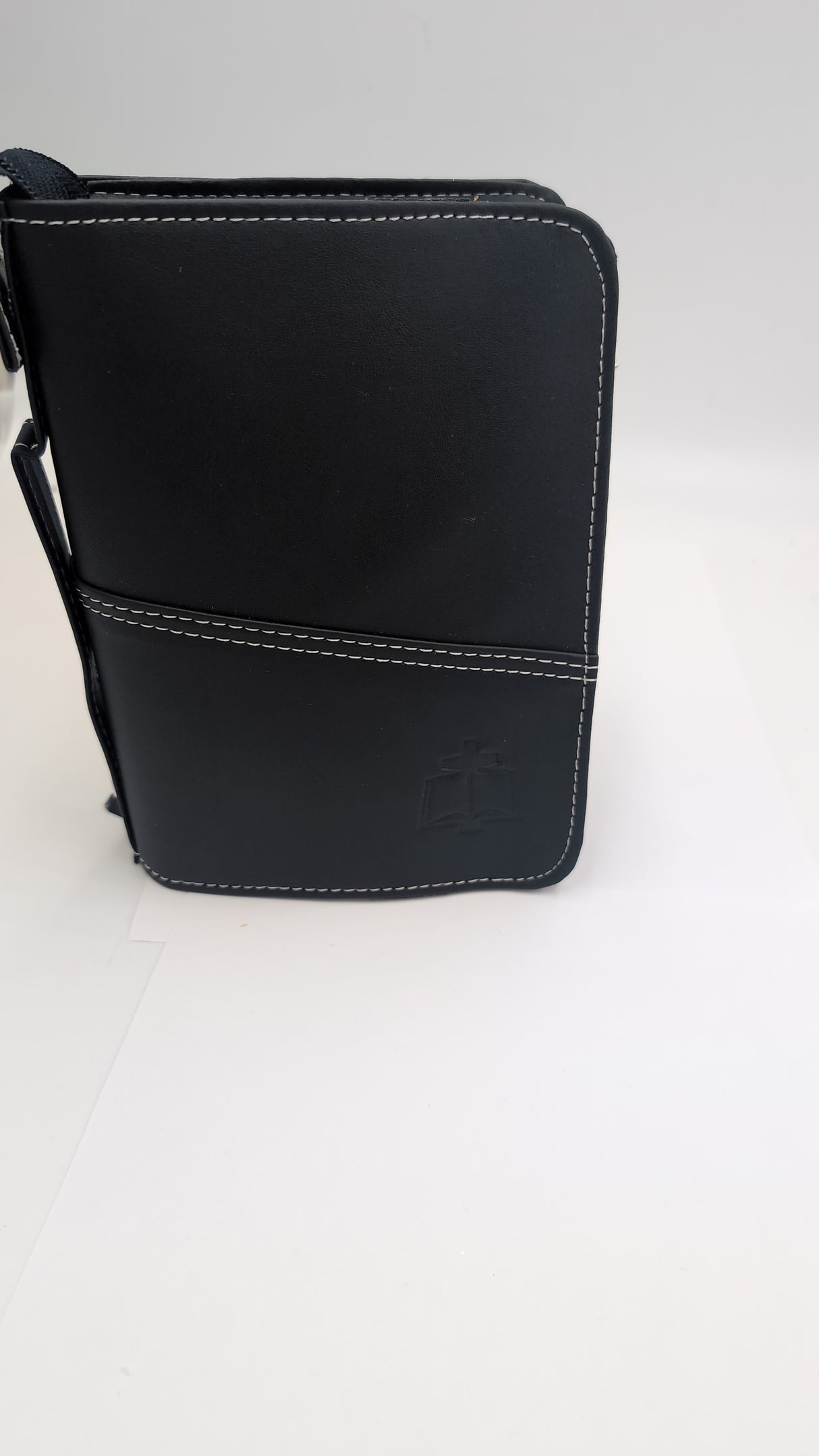 Black Leather Zipper Case for Missals, Liturgy of the Hours and Prayer Book