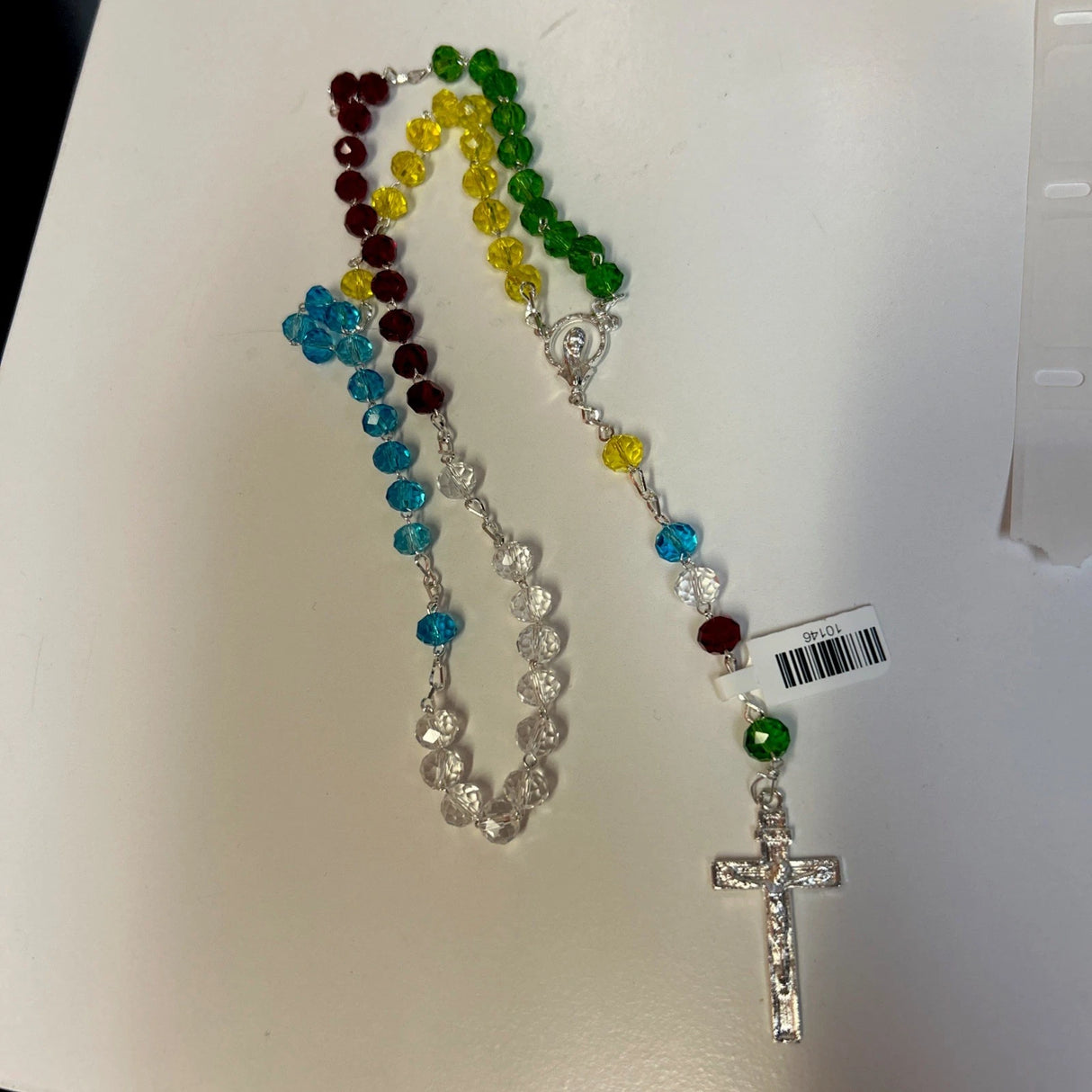 ROSARIO DE COLORES CON VIRGEN MARIA