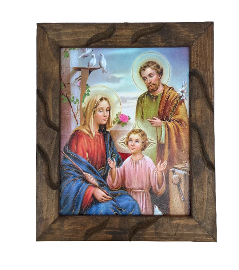 Holy Family- 12"Rustic Painting