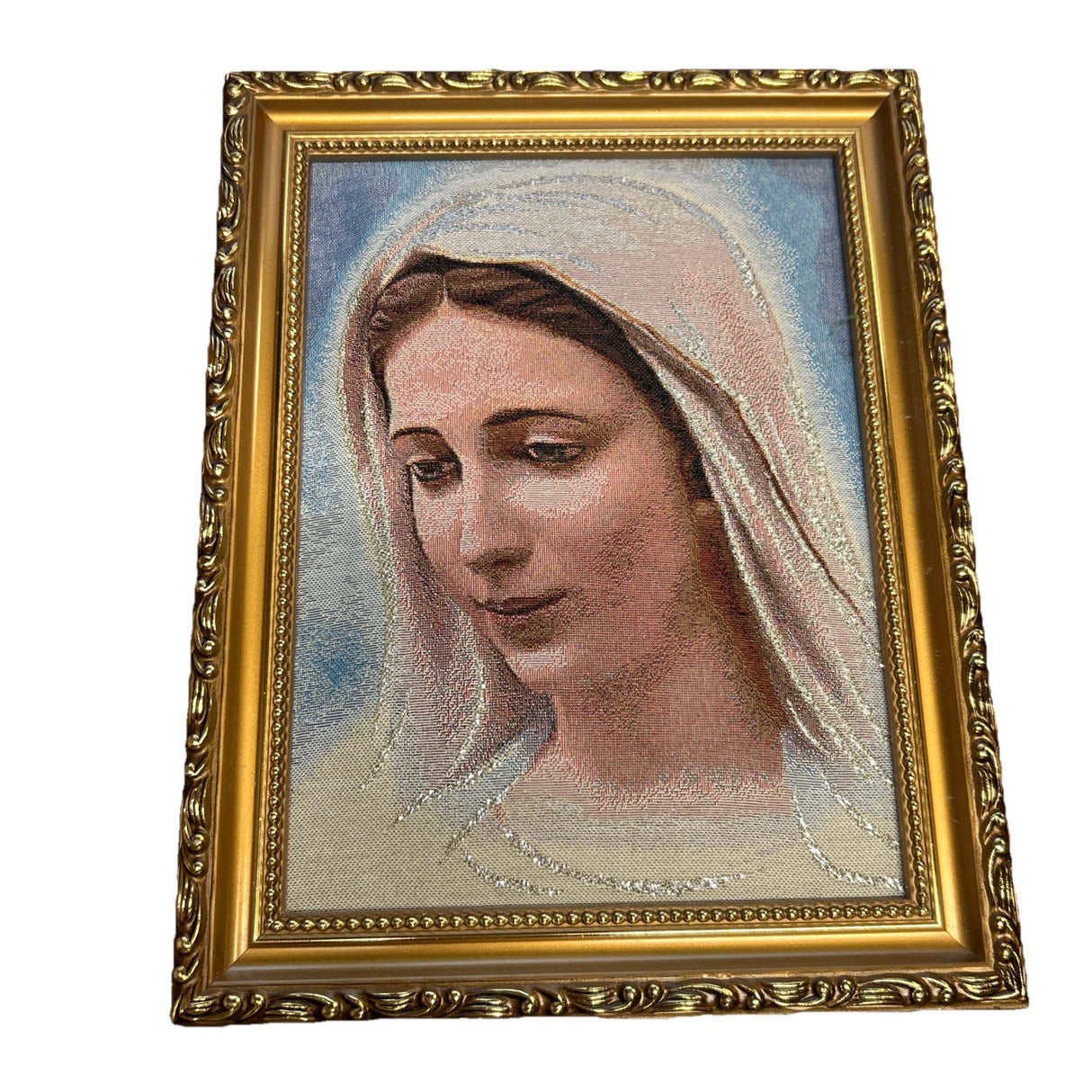 Virgin Mary Tapestry 9 X 11