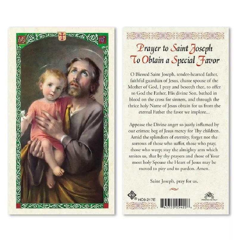 PRAYER TO SAINT JOSEPH TO OBTAIN A SPECIAL FAVOR