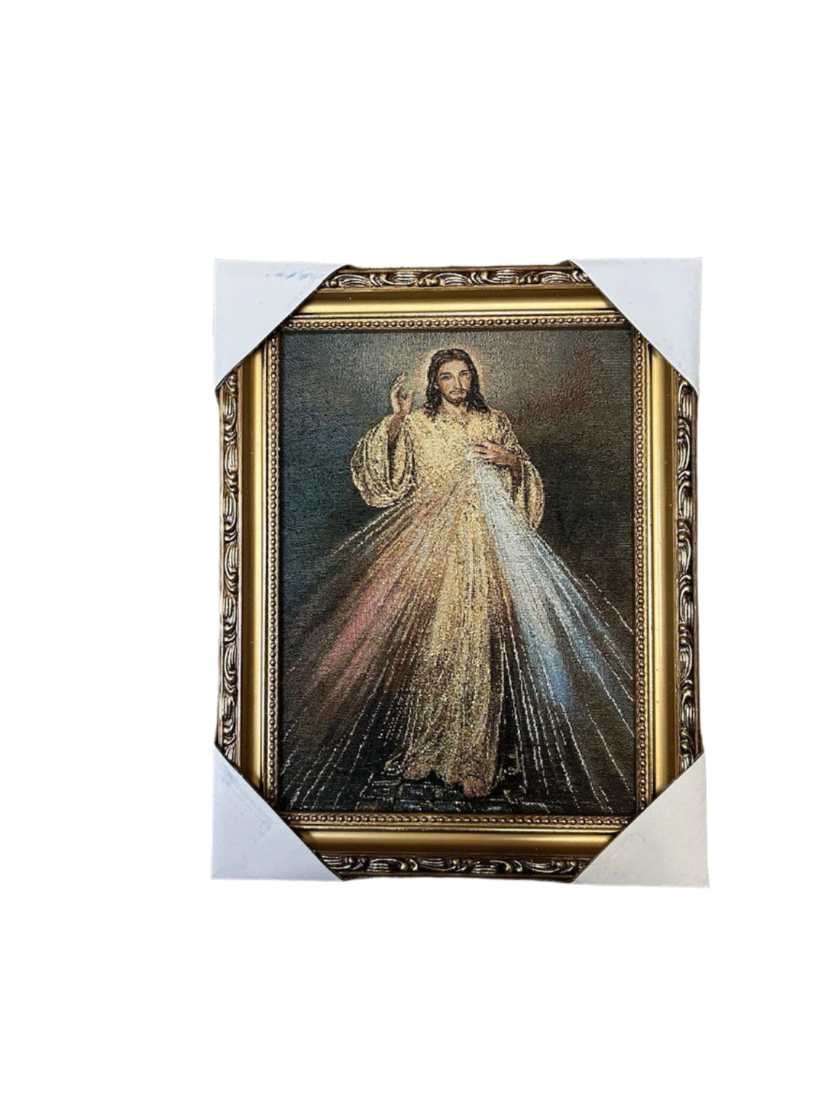 Divine Mercy cloth frame 9 X 11
