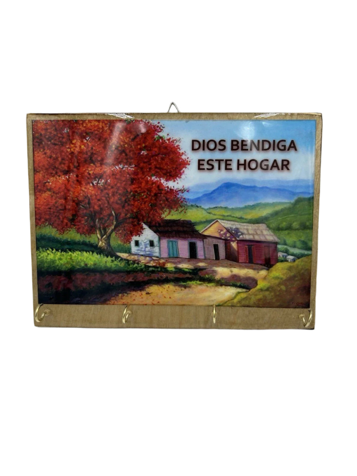 Cuadro con paisajes para llaveros