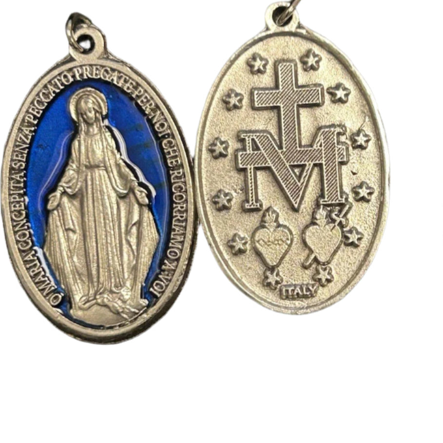 MIRACULOUS MEDAL BL-ENAMEL