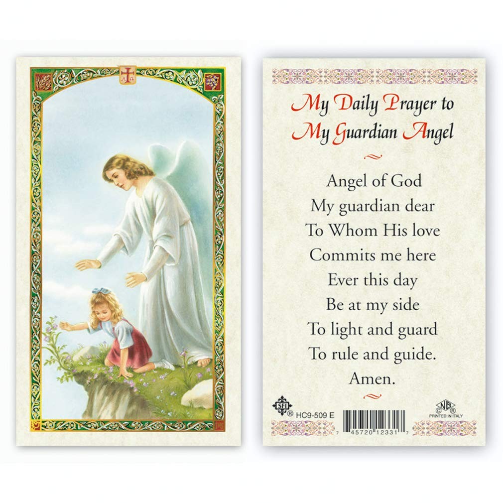 My Daily Prayer to My Guardian Angel Laminated Prayer Cards