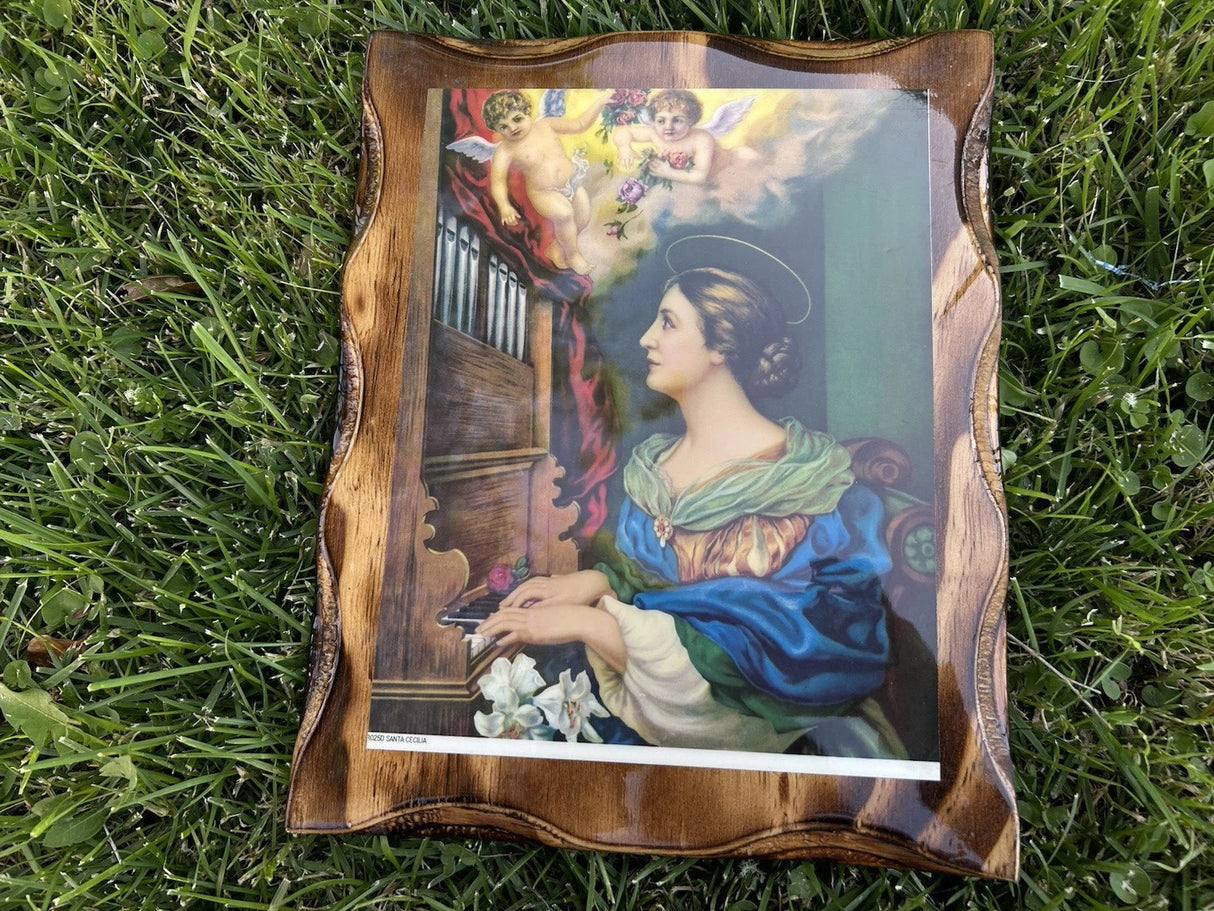 SAINT CECILIA WALL ART 9X12