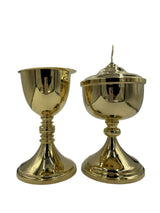 Chalice paten & Ciborium Set Brass Gold plated