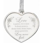 LOVE IS PATIENT ORNAMENT 2.5"H